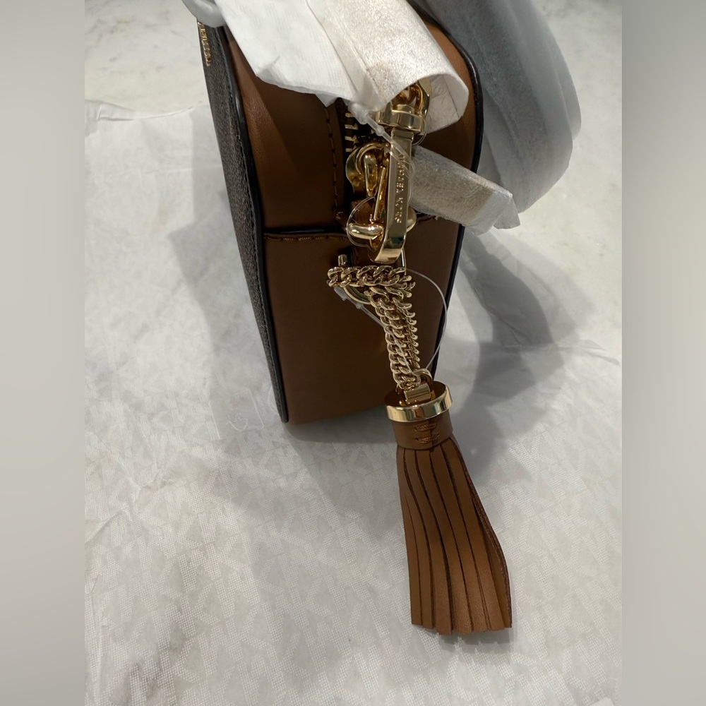 Michael Kors Signature Brown Crossbody Bag - Picture 14 of 16